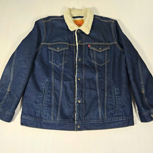 Levi sherpa trucker denim - sherpa,
