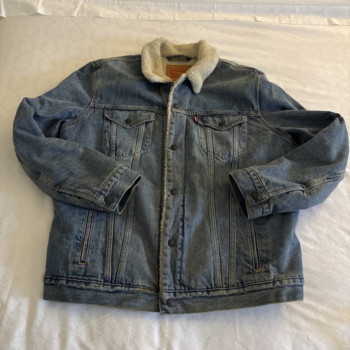 Levis sherpa denim - denim, men
