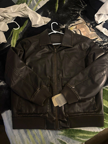 Levi men black leather - men's,